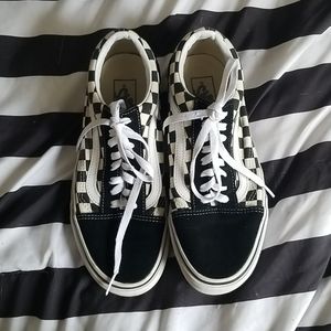 Van's Check Old Skool Black and White